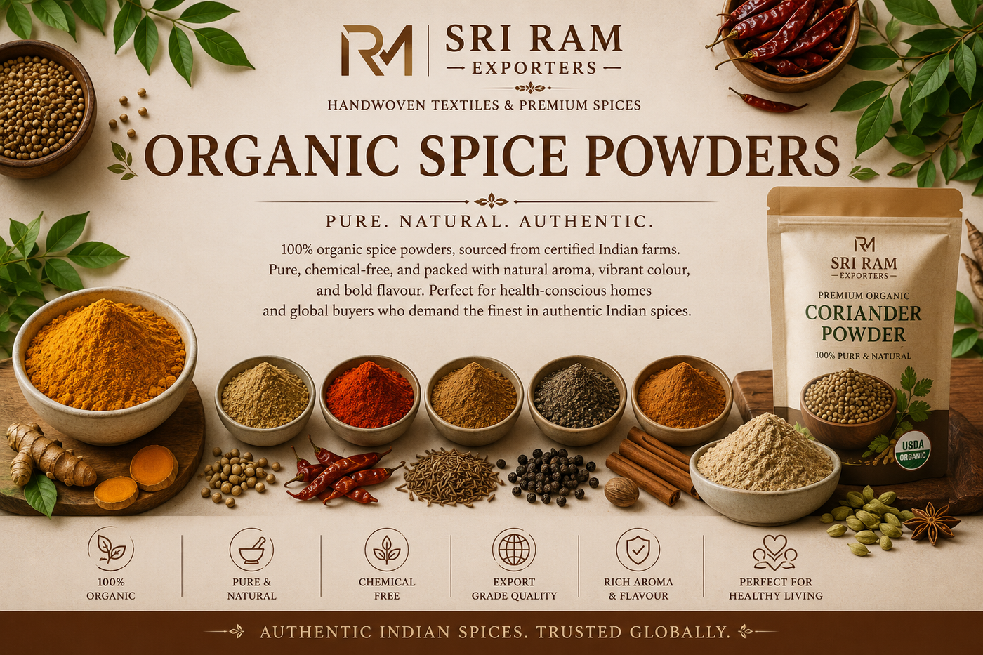 Organic Spice Powders