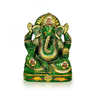 Handcrafted Multi-Face Lord Ganesha Z Stone Murti
