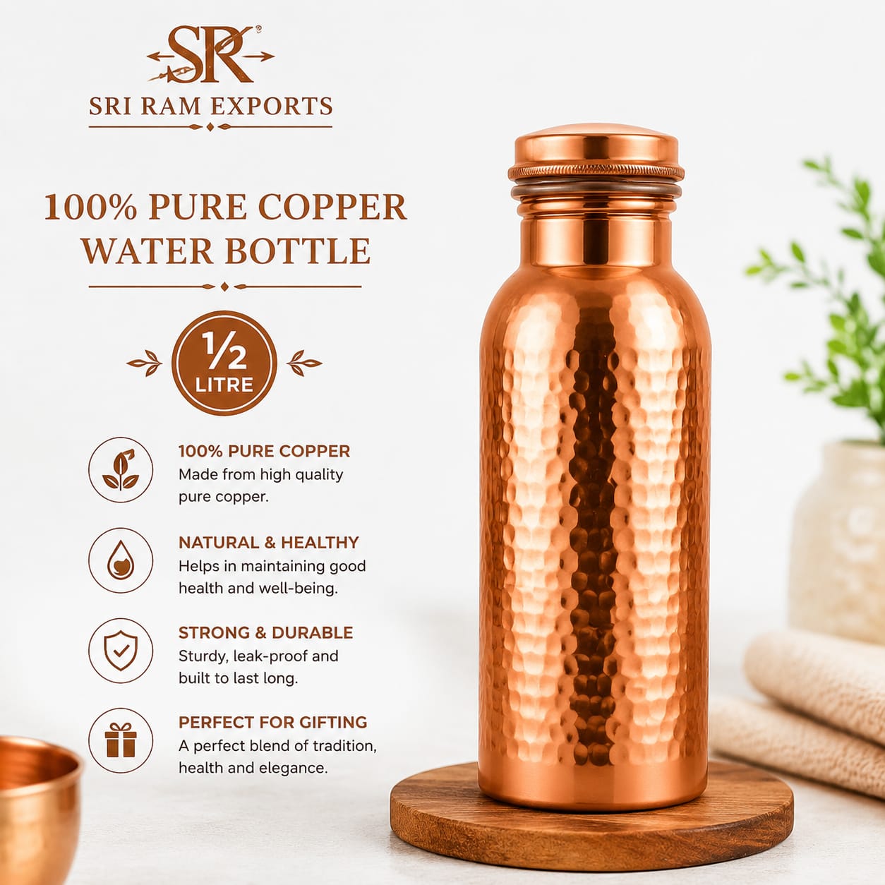 copper water bottle