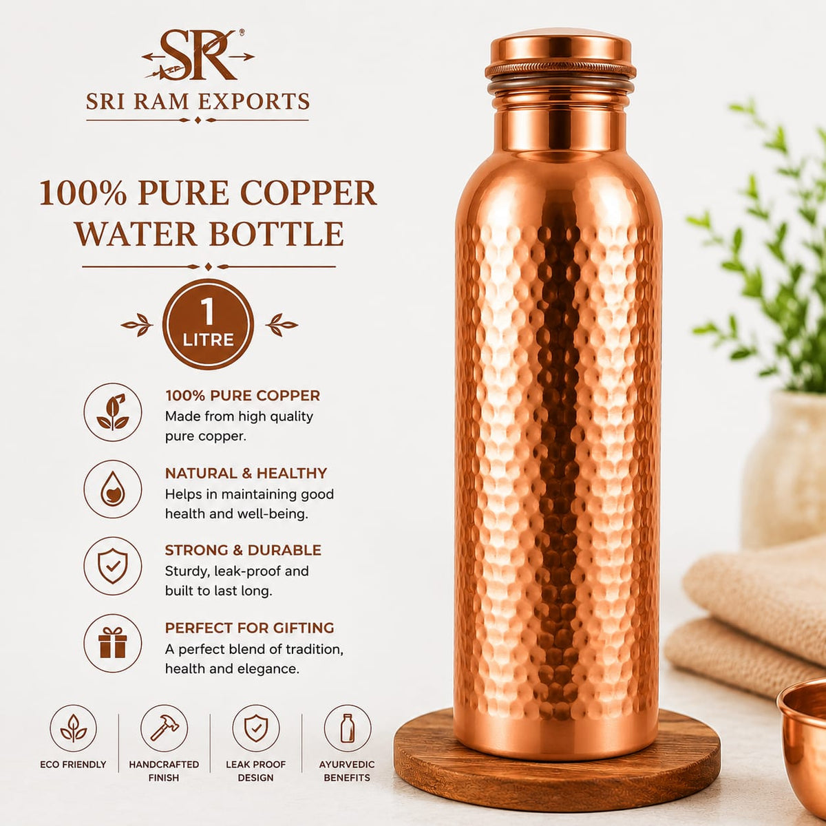 copper water bottle
